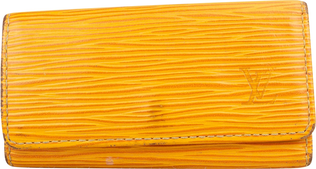 Louis Vuitton Louis Vuitton Yellow Epi Leather Keyholder Geel