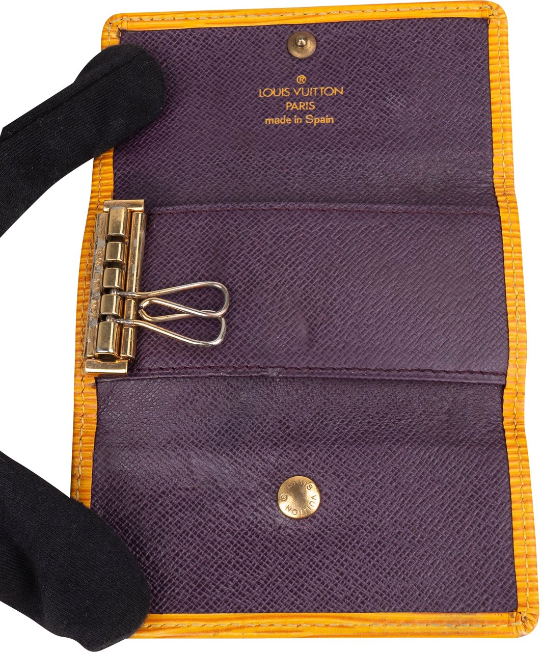 Louis Vuitton Louis Vuitton Yellow Epi Leather Keyholder Geel
