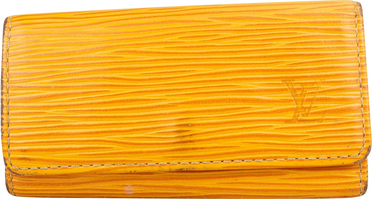 Louis Vuitton Louis Vuitton Yellow Epi Leather Keyholder Geel