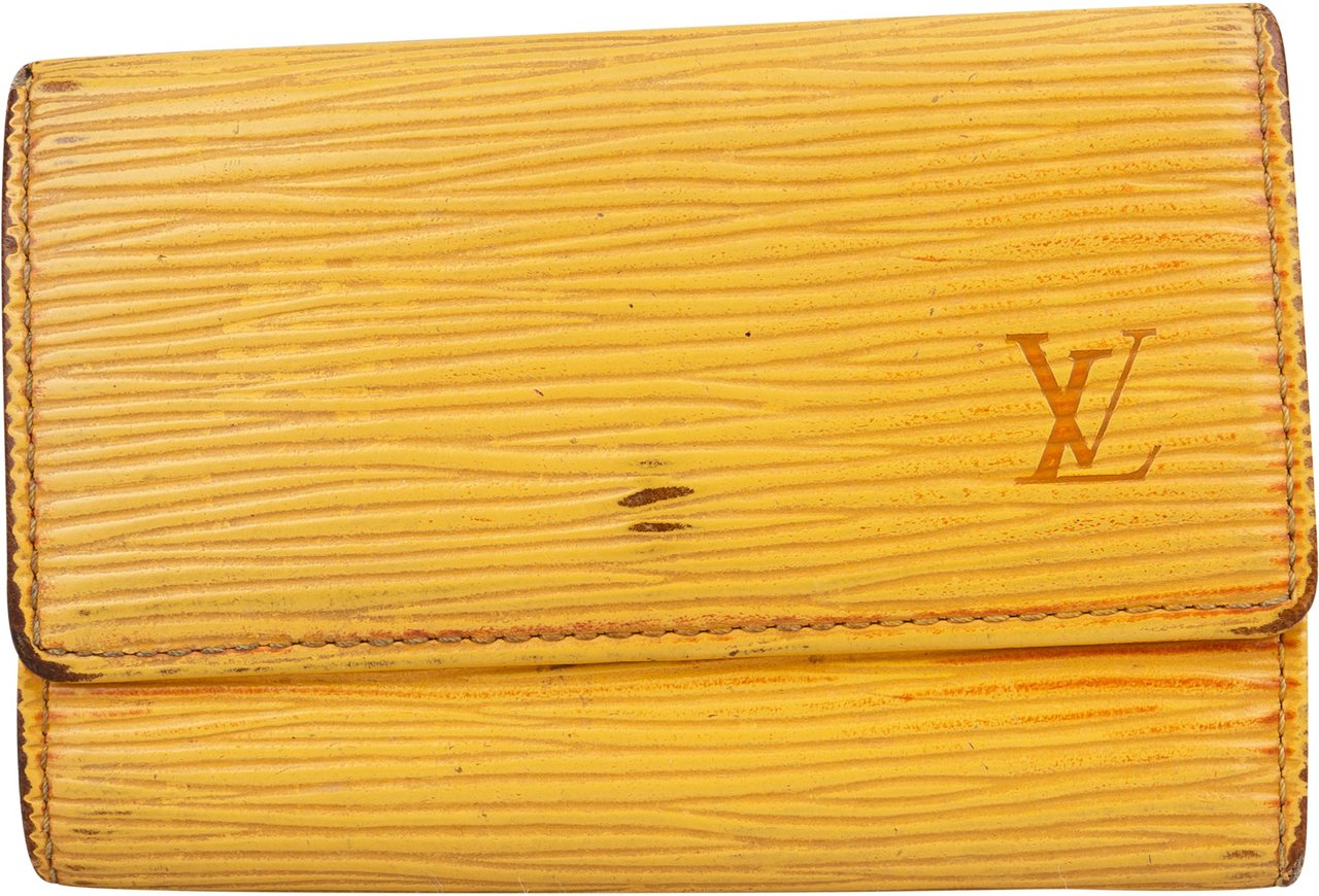 Louis Vuitton Louis Vuitton Yellow Epi Leather Keyholder Geel