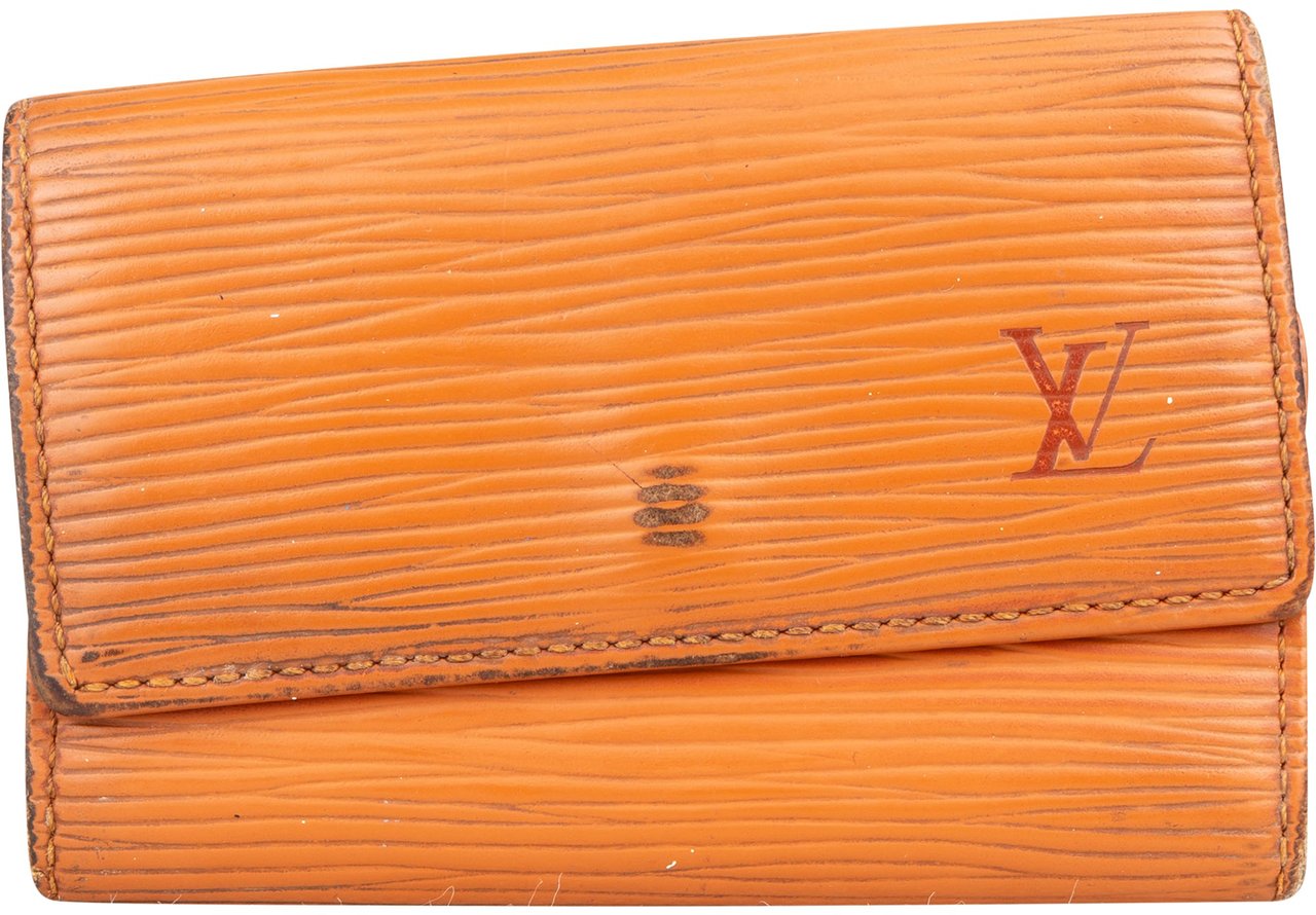 Louis Vuitton Louis Vuitton Orange Epi Leather Keyholder Oranje