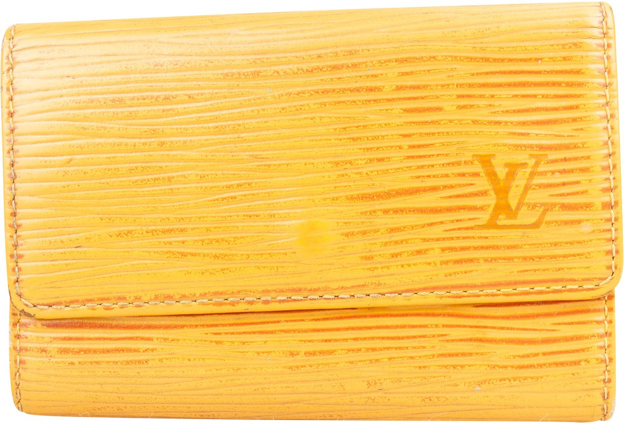 Louis Vuitton Louis Vuitton Yellow Epi Leather Keyholder Geel