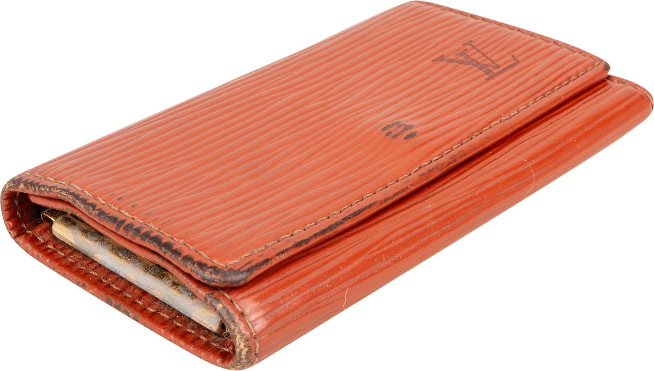 Louis Vuitton Louis Vuitton Cognac Epi Leather Keyholder Bruin