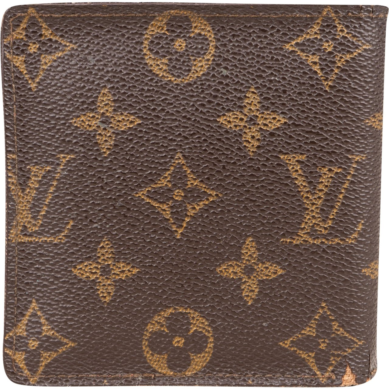 Louis Vuitton Louis Vuitton Canvas Monogram Marco Wallet Bruin