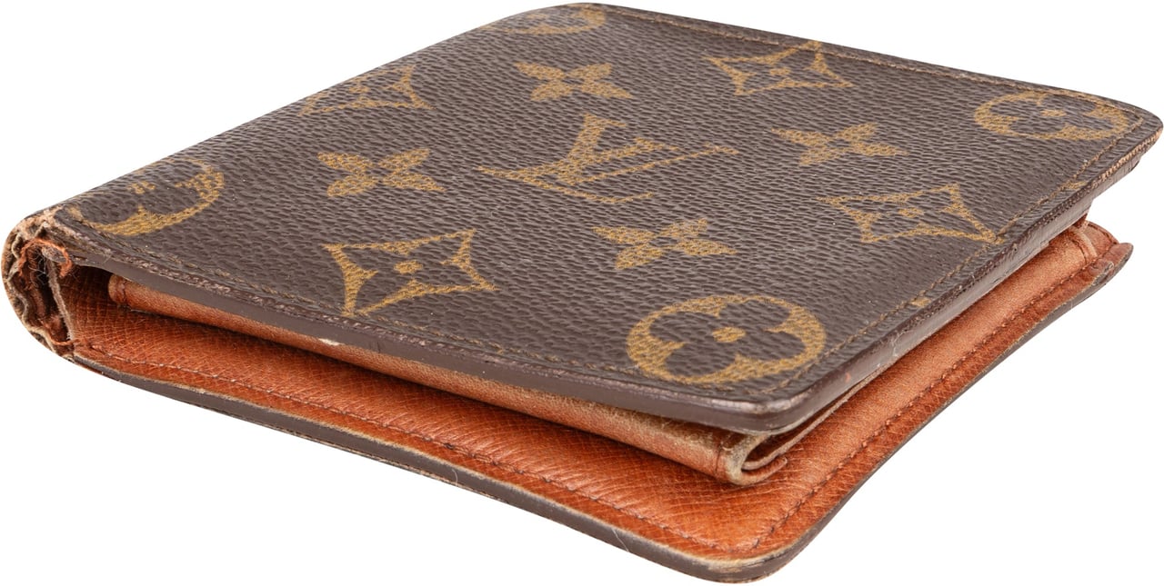Louis Vuitton Louis Vuitton Canvas Monogram Marco Wallet Bruin