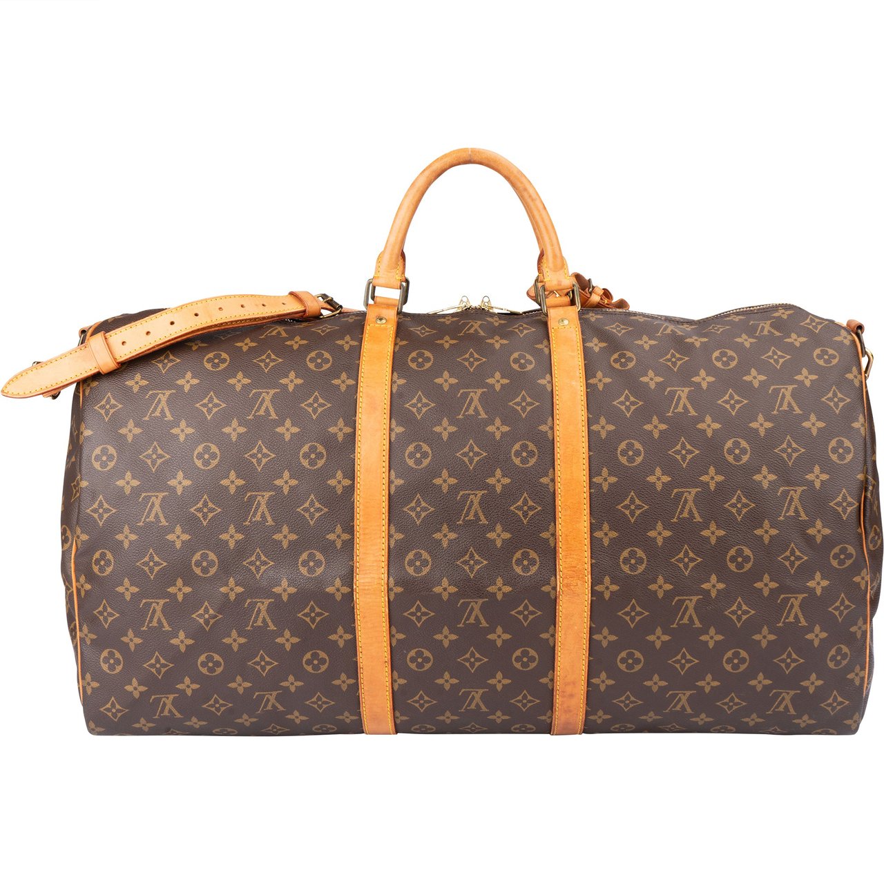 Louis Vuitton Louis Vuitton Canvas Monogram Keepall 60 Bandouliere Bruin