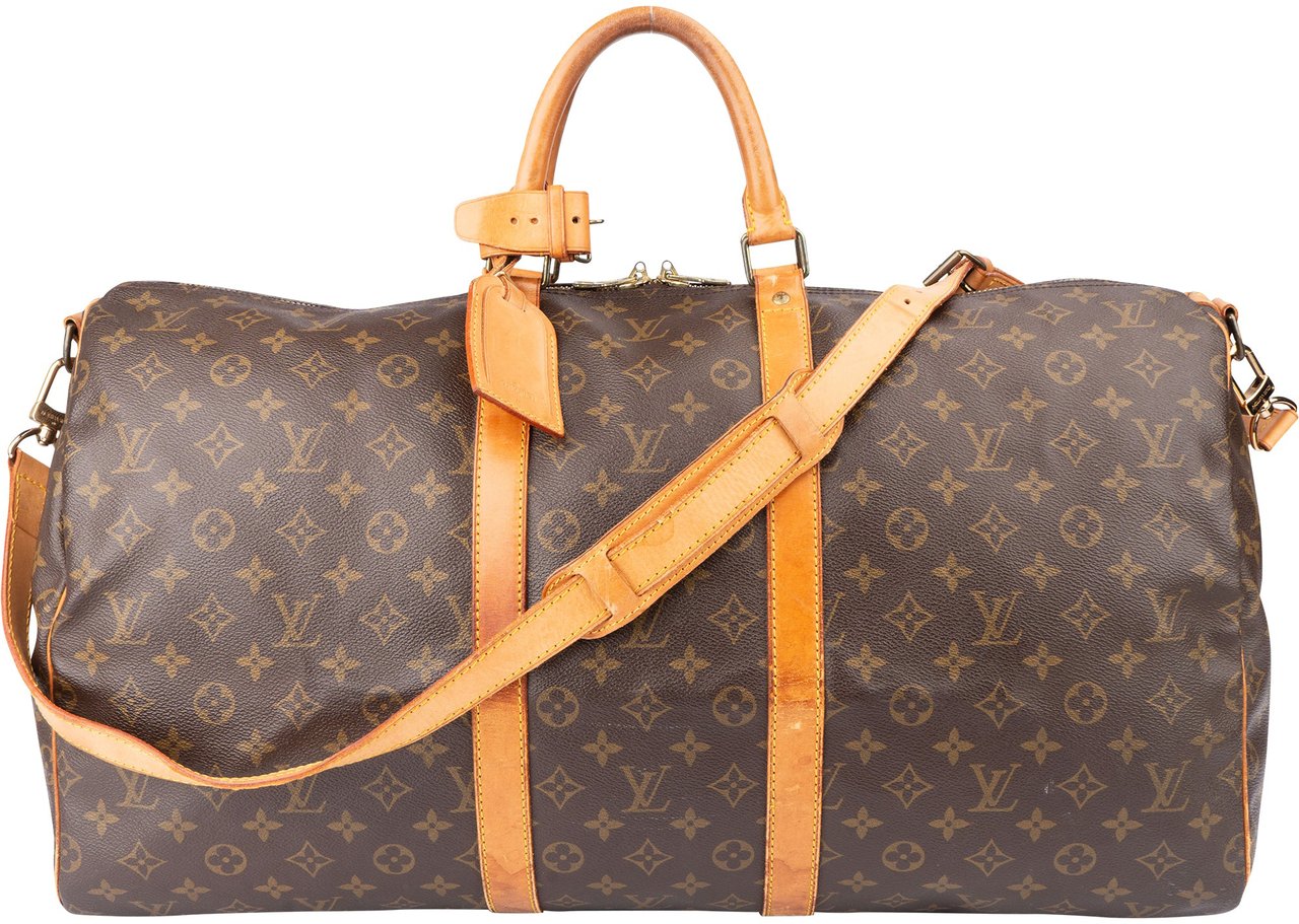 Louis Vuitton Louis Vuitton Canvas Monogram Keepall 55 Bandouliere Bruin