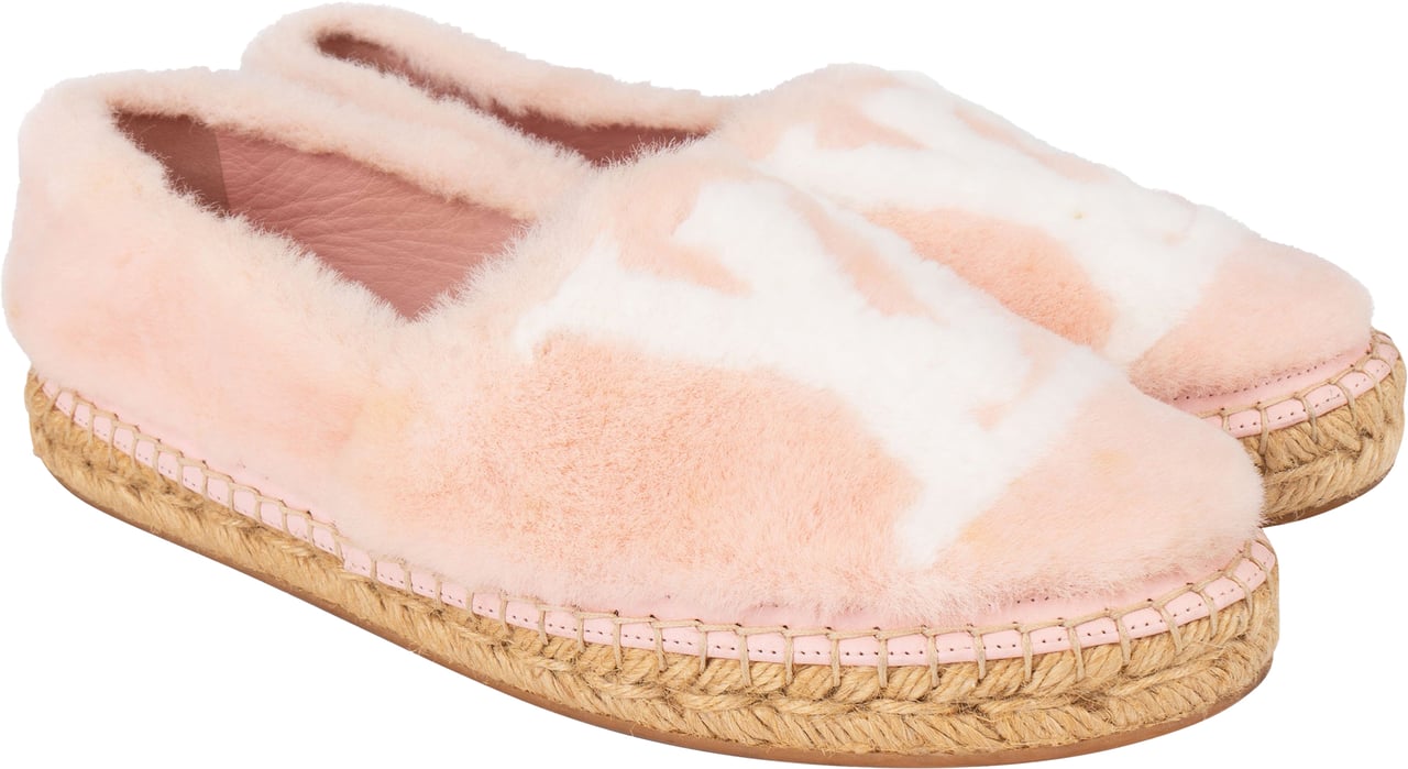 Louis Vuitton Louis Vuitton Pink Shearling Espadrilles (37) Divers