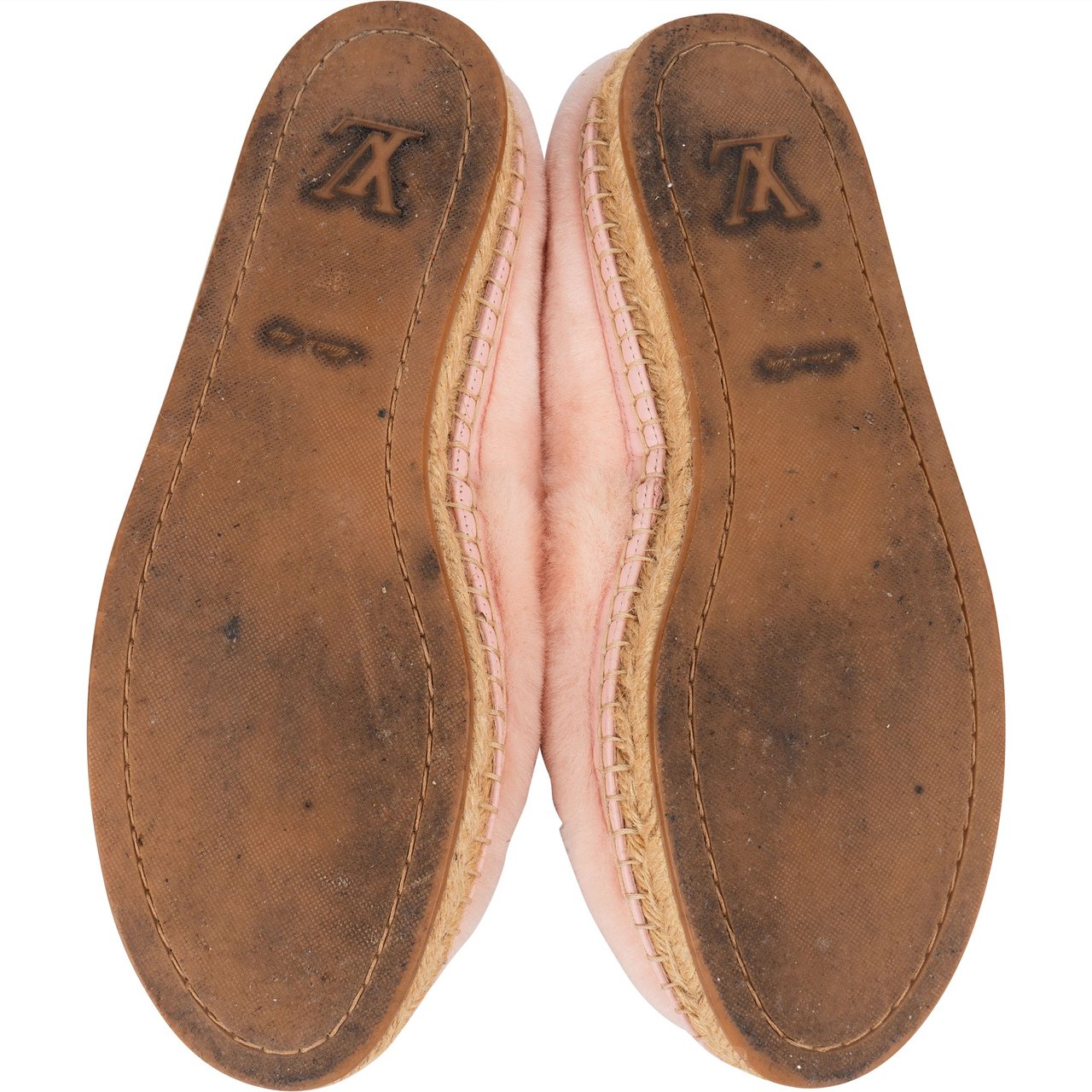 Louis Vuitton Louis Vuitton Pink Shearling Espadrilles (37) Divers