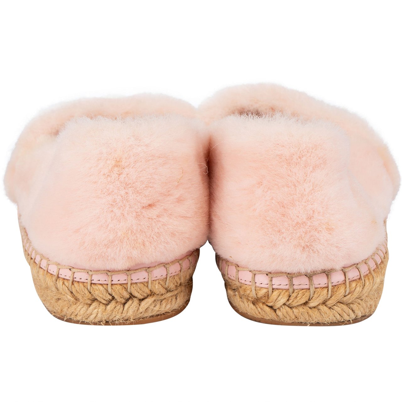 Louis Vuitton Louis Vuitton Pink Shearling Espadrilles (37) Divers