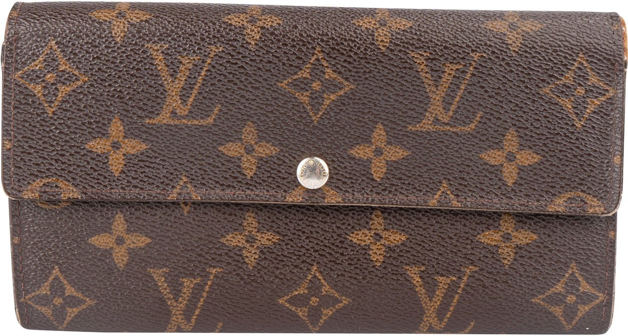 Louis Vuitton Louis Vuitton Canvas Monogram Sarah Wallet Bruin