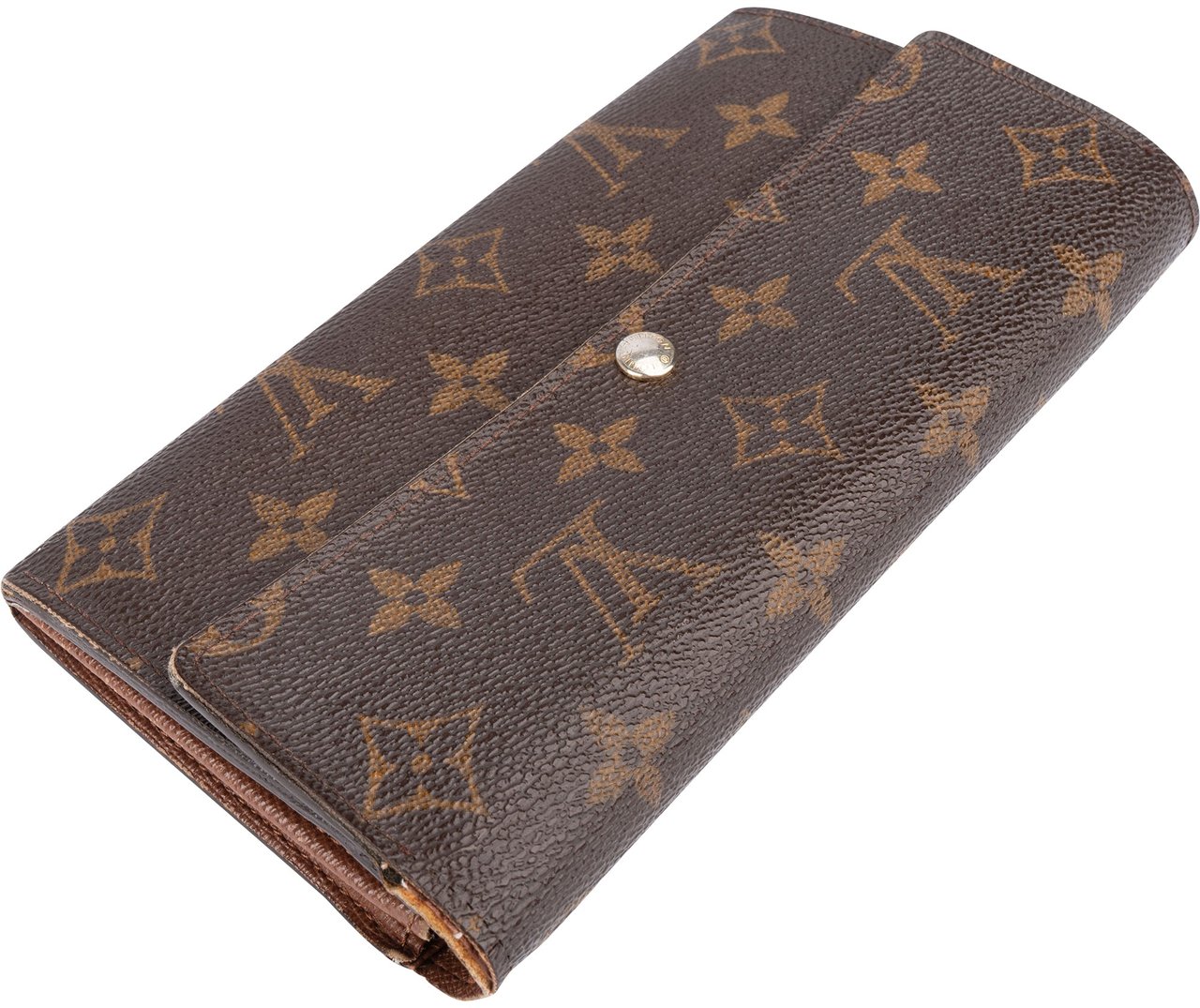 Louis Vuitton Louis Vuitton Canvas Monogram Sarah Wallet Bruin