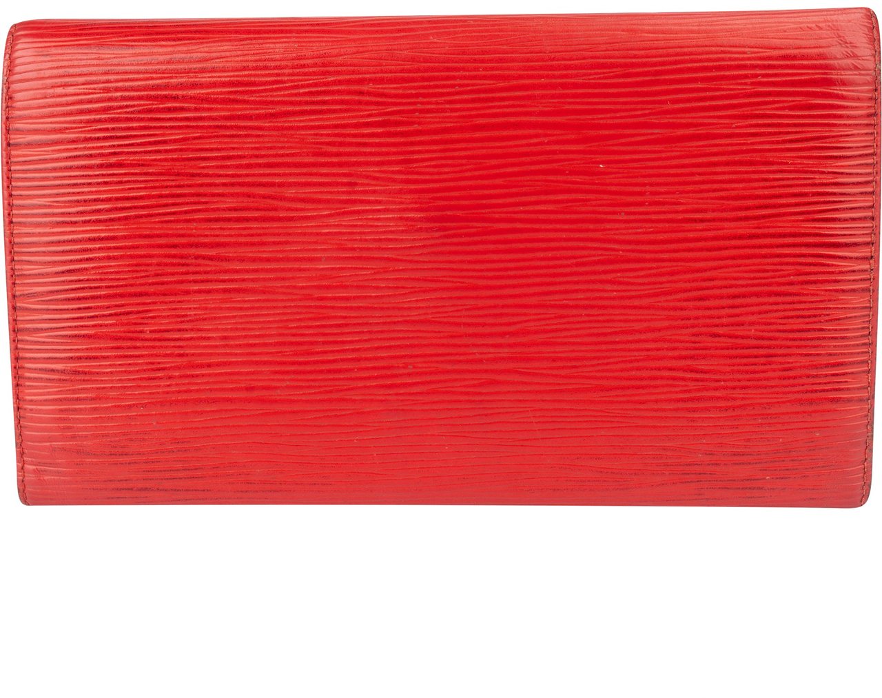 Louis Vuitton Louis Vuitton Rouge Epi Leather Sarah Wallet Rood