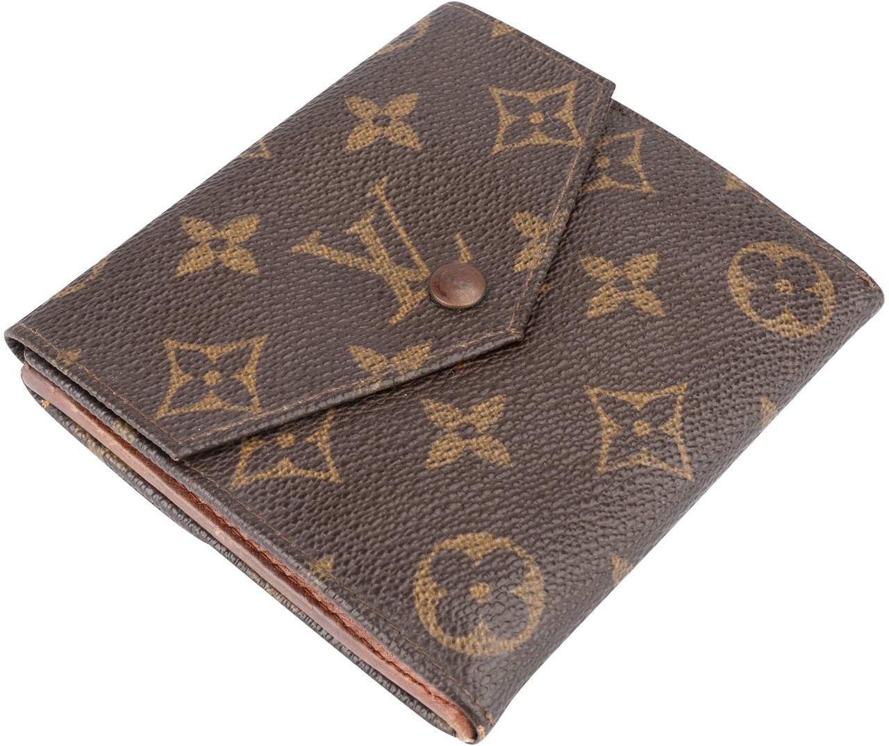 Louis Vuitton Louis Vuitton Canvas Monogram Elise Wallet Bruin