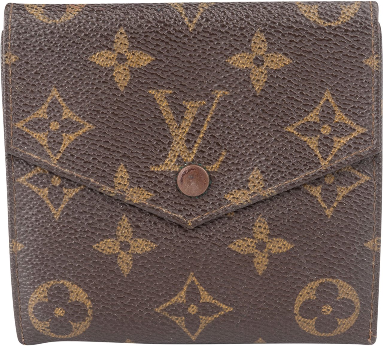 Louis Vuitton Louis Vuitton Canvas Monogram Elise Wallet Bruin