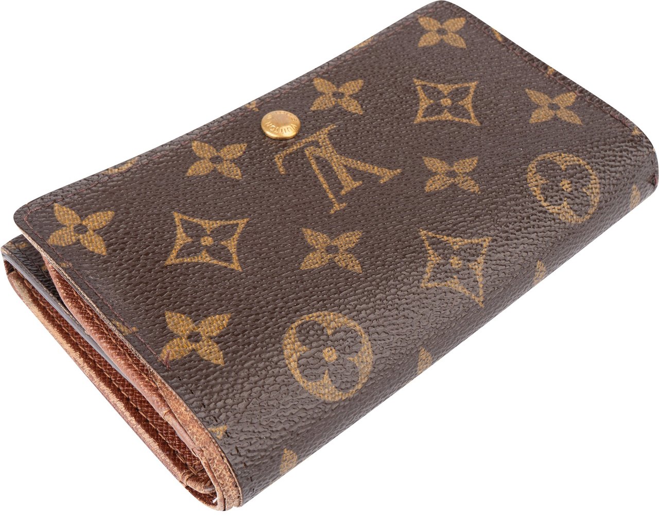 Louis Vuitton Louis Vuitton Canvas Monogram Tresor Wallet Bruin