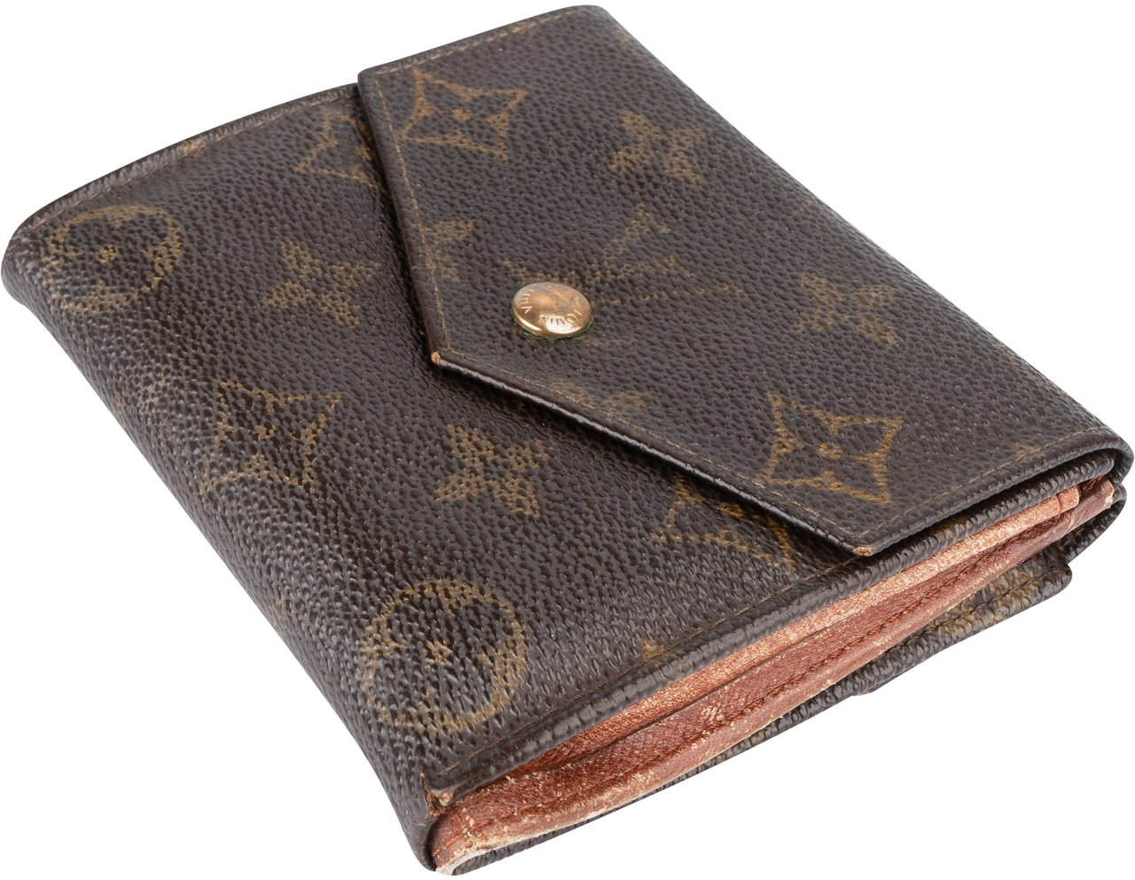 Louis Vuitton Louis Vuitton Canvas Monogram Elise Wallet Bruin