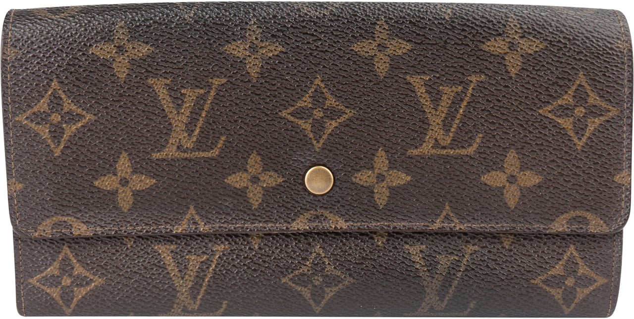 Louis Vuitton Louis Vuitton Canvas Monogram Sarah Wallet Bruin