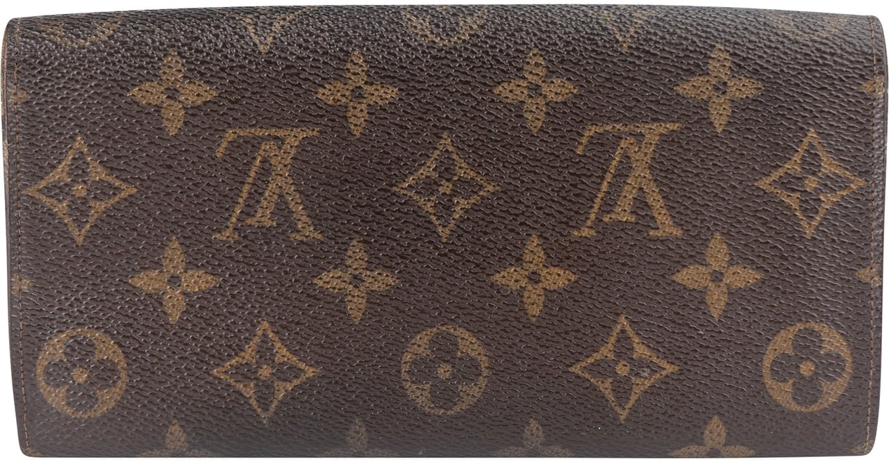 Louis Vuitton Louis Vuitton Canvas Monogram Sarah Wallet Bruin