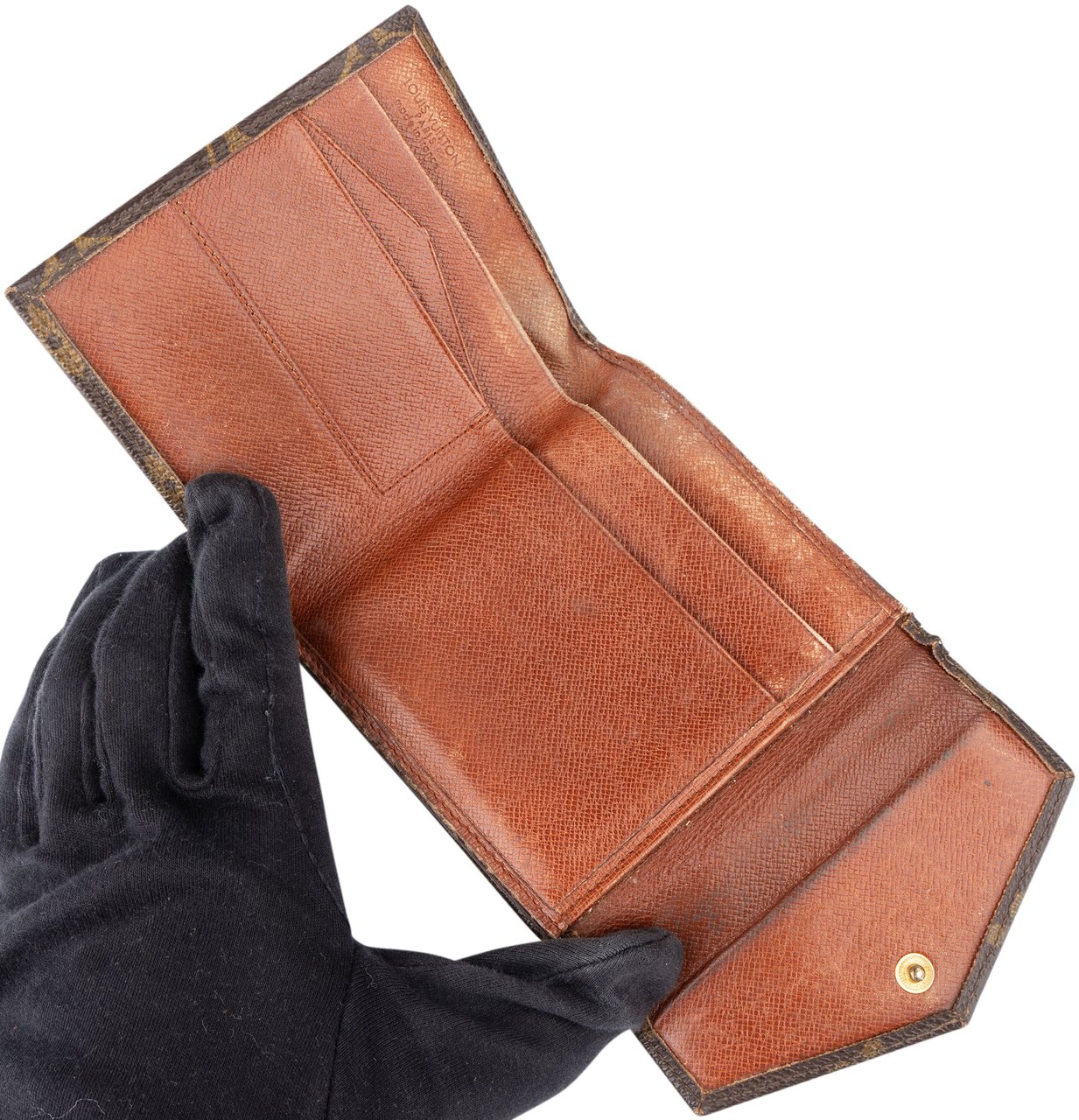 Louis Vuitton Louis Vuitton Canvas Monogram Elise Wallet Bruin