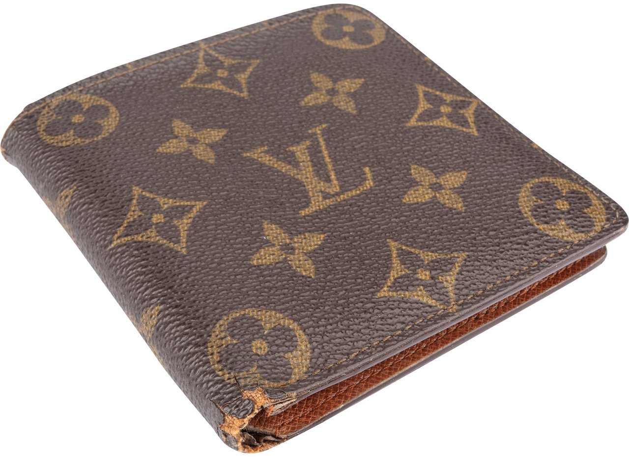 Louis Vuitton Louis Vuitton Canvas Monogram Marco Wallet Bruin