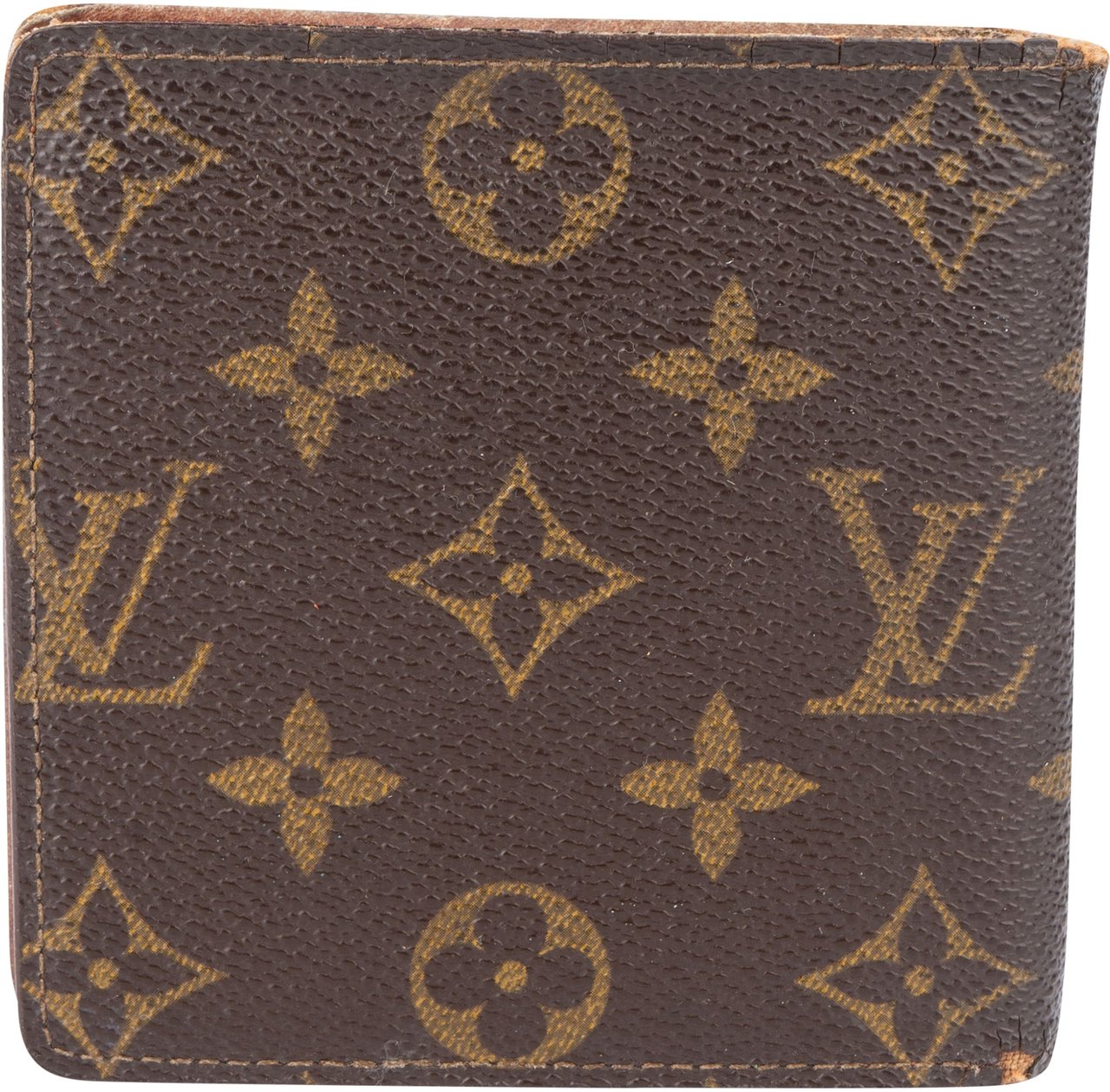Louis Vuitton Louis Vuitton Canvas Monogram Marco Wallet Bruin
