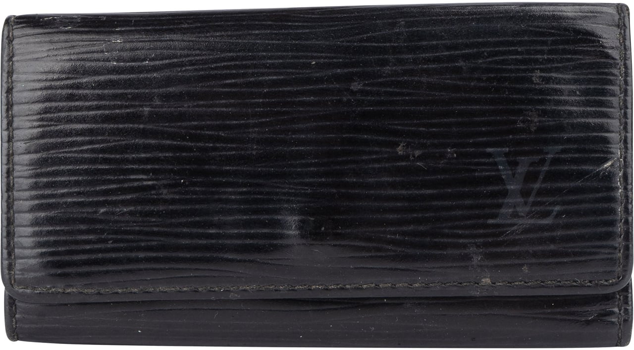 Louis Vuitton Louis Vuitton Noir Epi Leather Keyholder Zwart