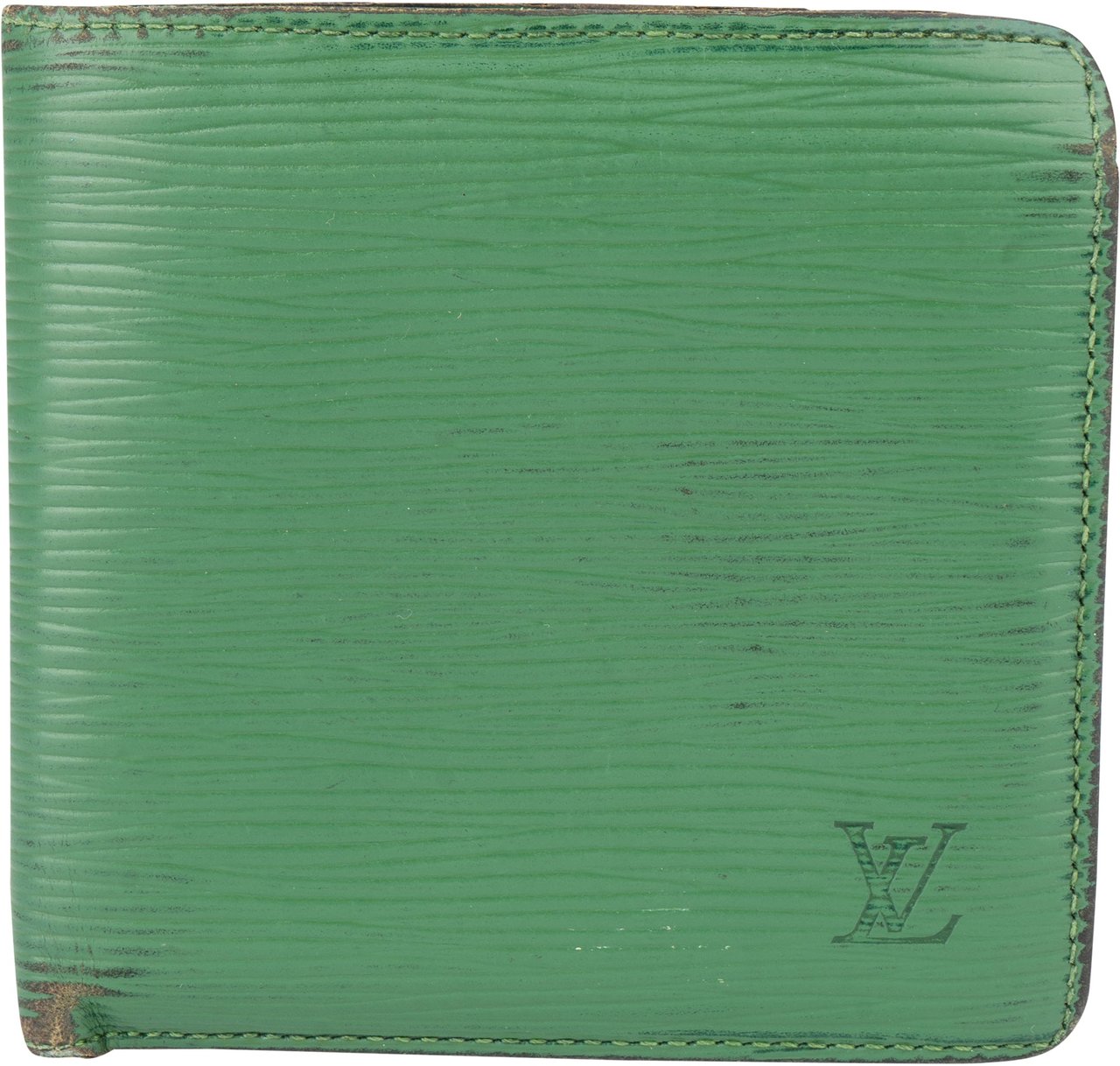 Louis Vuitton Louis Vuitton Green Epi Leather Marco Wallet Groen