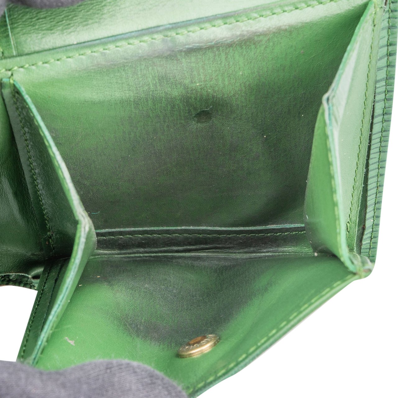 Louis Vuitton Louis Vuitton Green Epi Leather Marco Wallet Groen