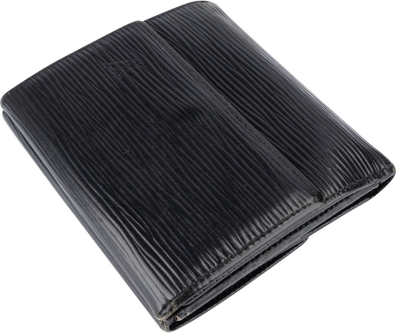 Louis Vuitton Louis Vuitton Noir Epi Leather Elise Wallet Zwart