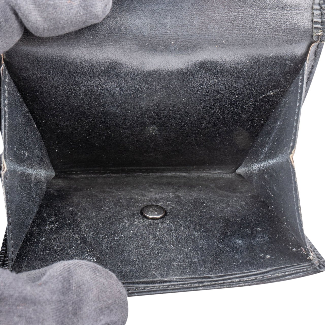 Louis Vuitton Louis Vuitton Noir Epi Leather Elise Wallet Zwart