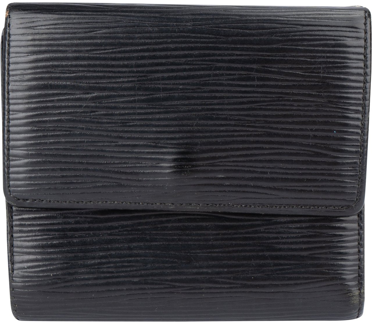 Louis Vuitton Louis Vuitton Noir Epi Leather Elise Wallet Zwart