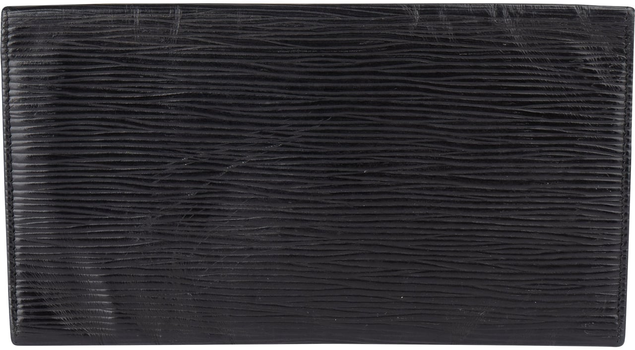 Louis Vuitton Louis Vuitton Noir Epi Leather Wallet Zwart