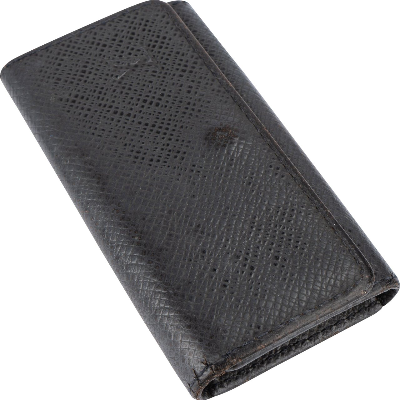 Louis Vuitton Louis Vuitton Noir Taiga Leather Keyholder Zwart