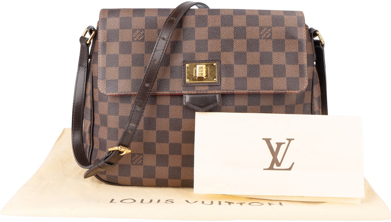 Louis Vuitton Louis Vuitton Damier Ebene Monogram Besace Rosebery Crossbody Bag Bruin