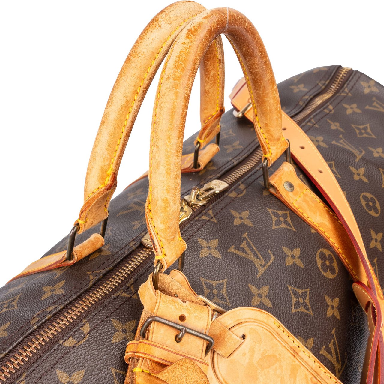 Louis Vuitton Louis Vuitton Canvas Monogram Keepall 55 Bandouliere Bruin