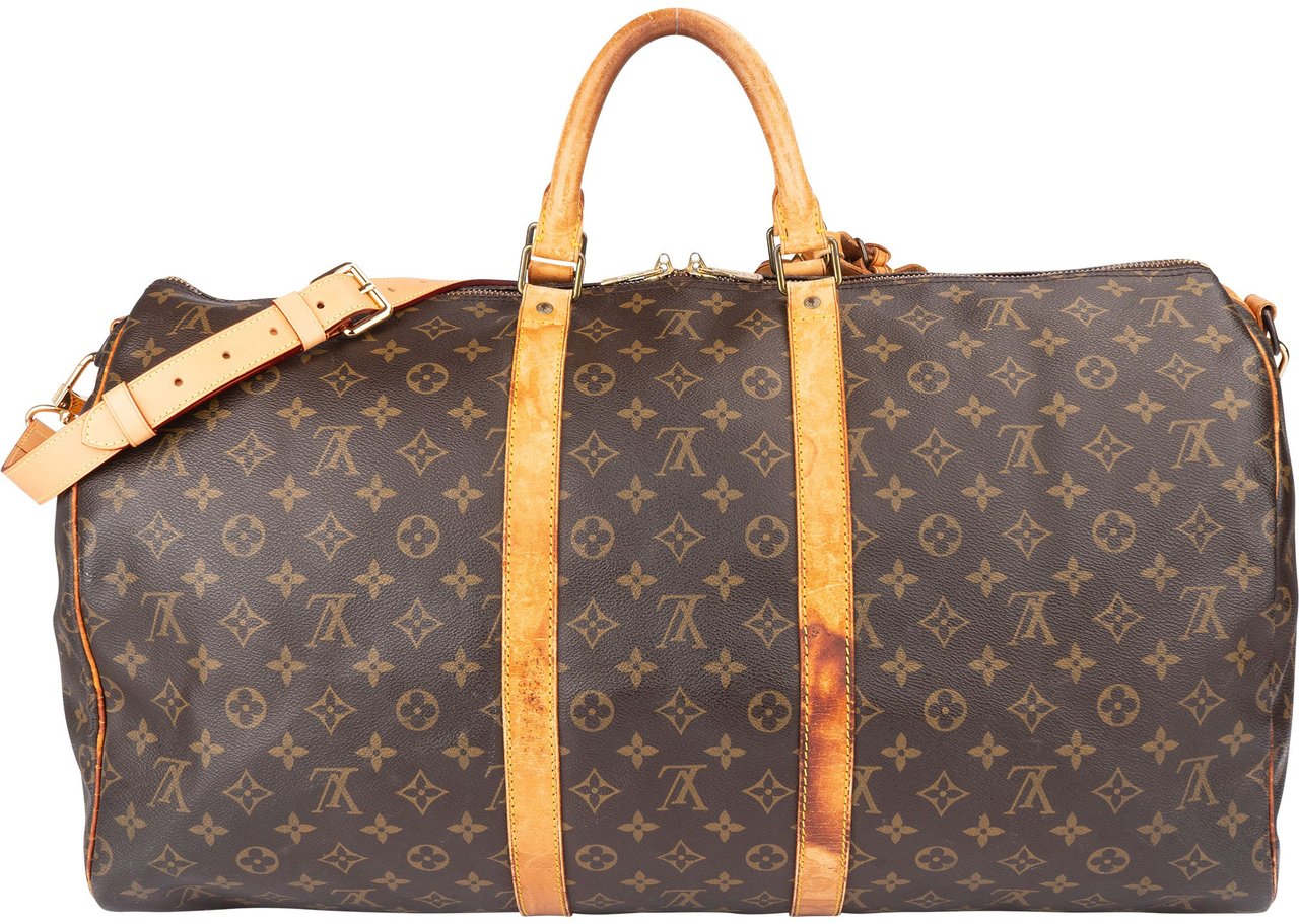 Louis Vuitton Louis Vuitton Canvas Monogram Keepall 55 Bandouliere Bruin
