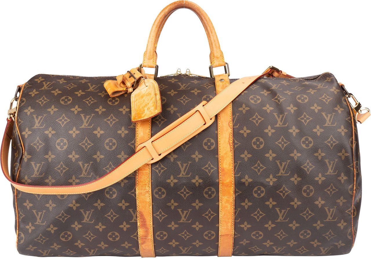 Louis Vuitton Louis Vuitton Canvas Monogram Keepall 55 Bandouliere Bruin