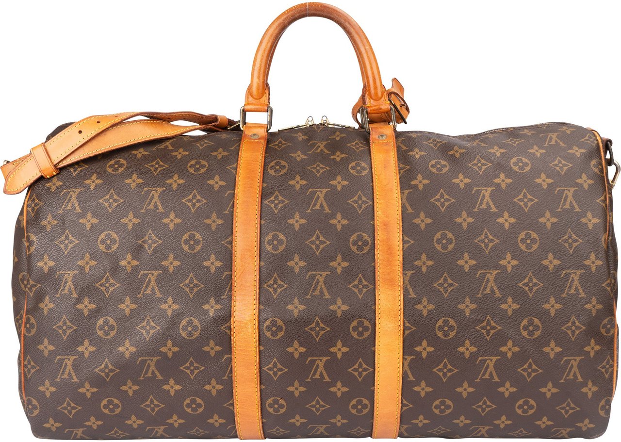 Louis Vuitton Louis Vuitton Canvas Monogram Keepall 55 Bandouliere Bruin