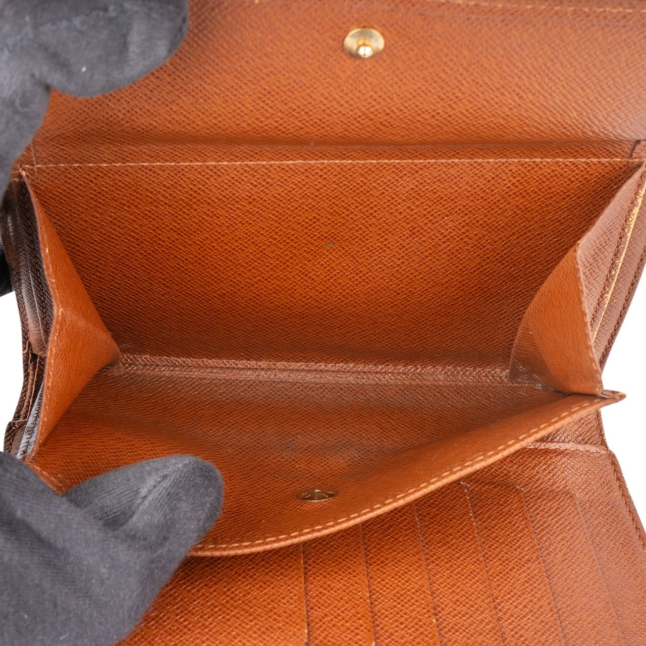 Louis Vuitton Louis Vuitton Canvas Monogram Tresor Wallet Bruin