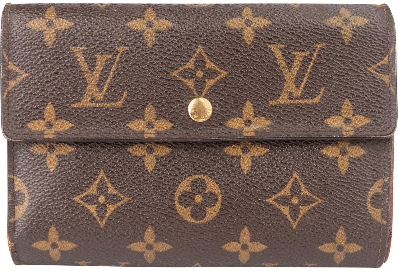 Louis Vuitton Louis Vuitton Canvas Monogram Tresor Wallet Bruin