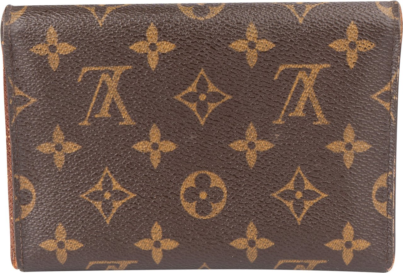 Louis Vuitton Louis Vuitton Canvas Monogram Tresor Wallet Bruin
