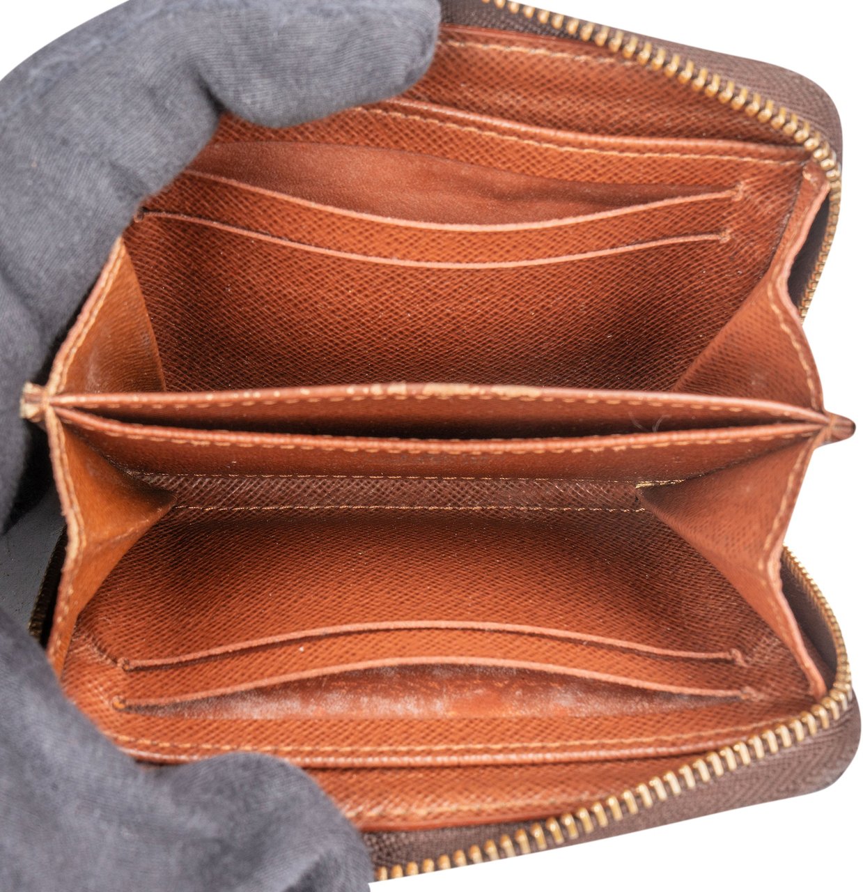 Louis Vuitton Louis Vuitton Canvas Monogram Zippy Coin Wallet Bruin