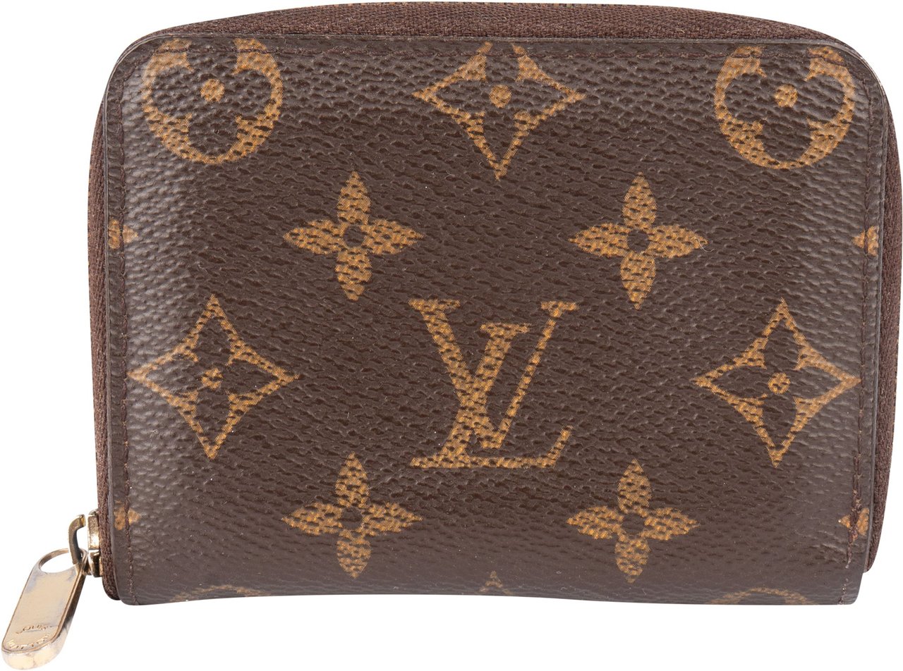 Louis Vuitton Louis Vuitton Canvas Monogram Zippy Coin Wallet Bruin