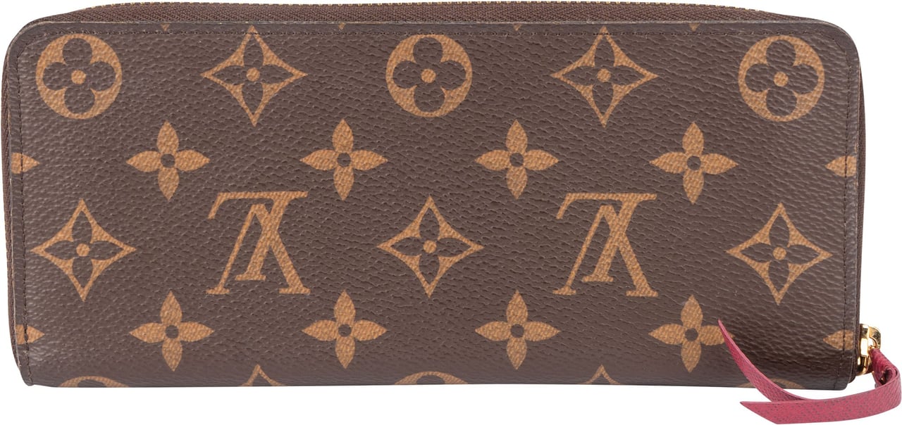 Louis Vuitton Louis Vuitton Canvas Monogram Clemence Wallet Bruin