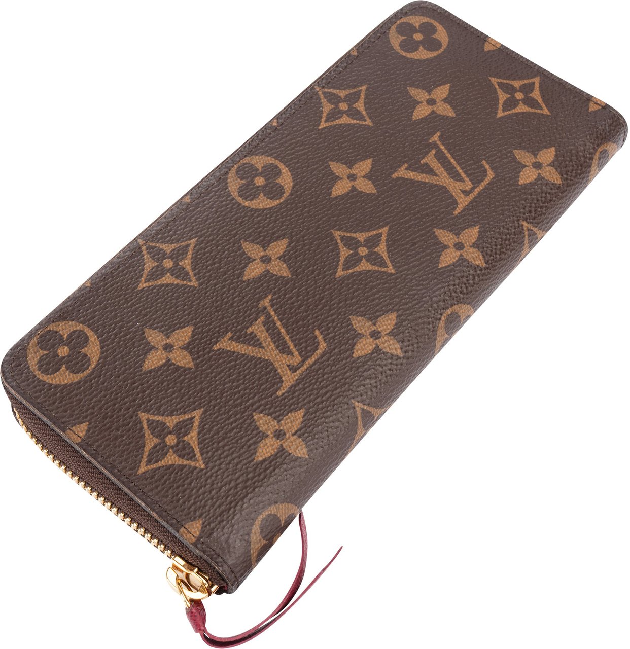 Louis Vuitton Louis Vuitton Canvas Monogram Clemence Wallet Bruin