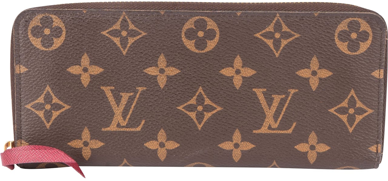 Louis Vuitton Louis Vuitton Canvas Monogram Clemence Wallet Bruin