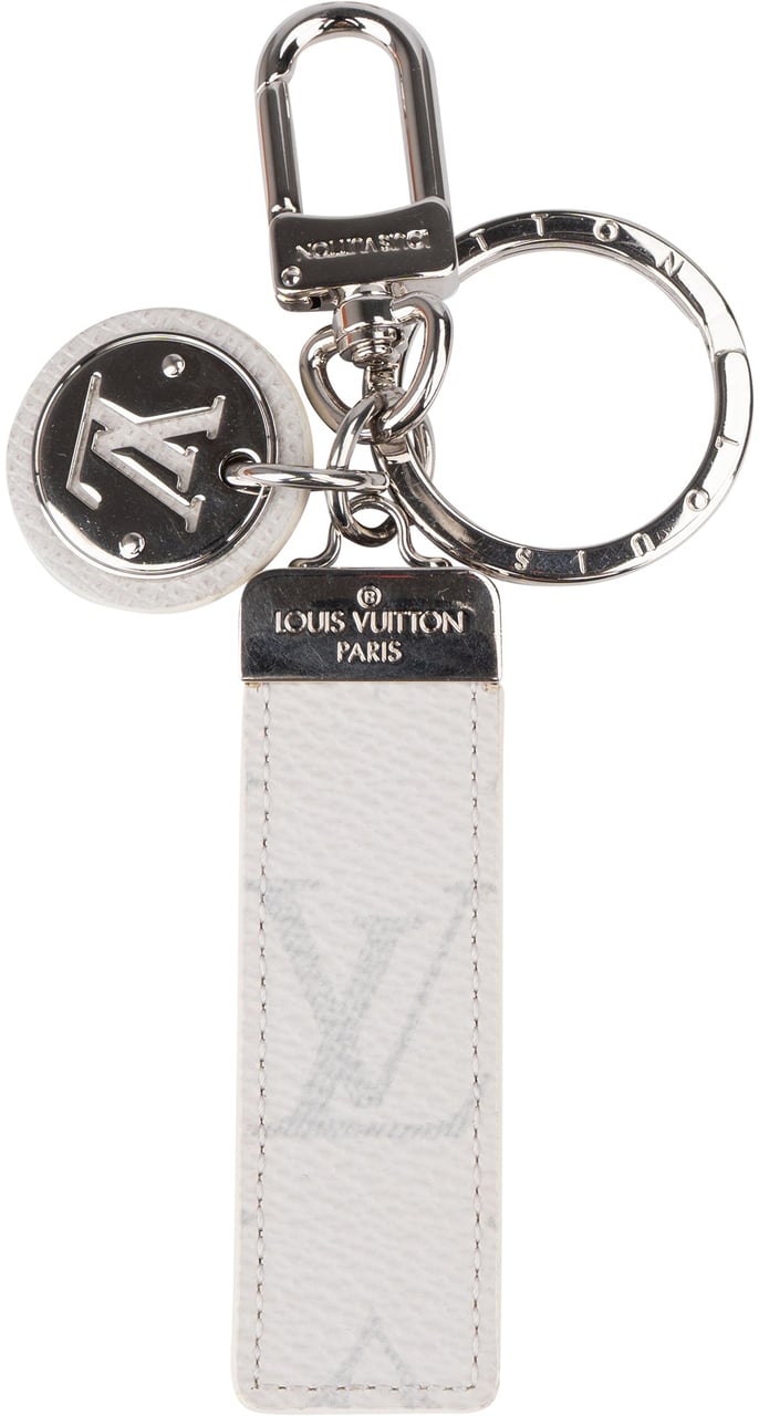 Louis Vuitton Louis Vuitton Blanco Canvas Monogram Club Keychain Wit
