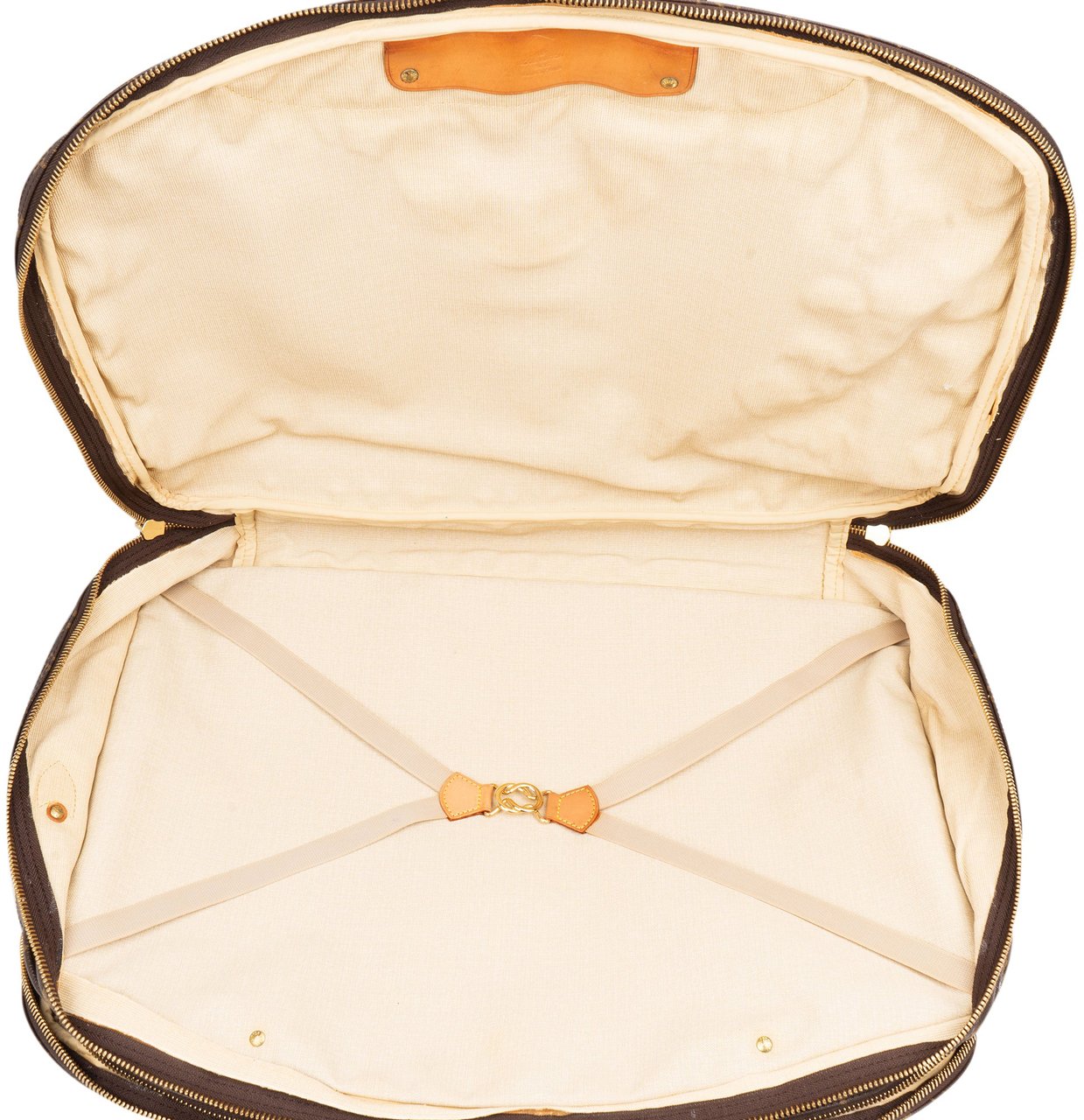 Louis Vuitton Louis Vuitton Canvas Monogram Alize Travel Bag Bruin