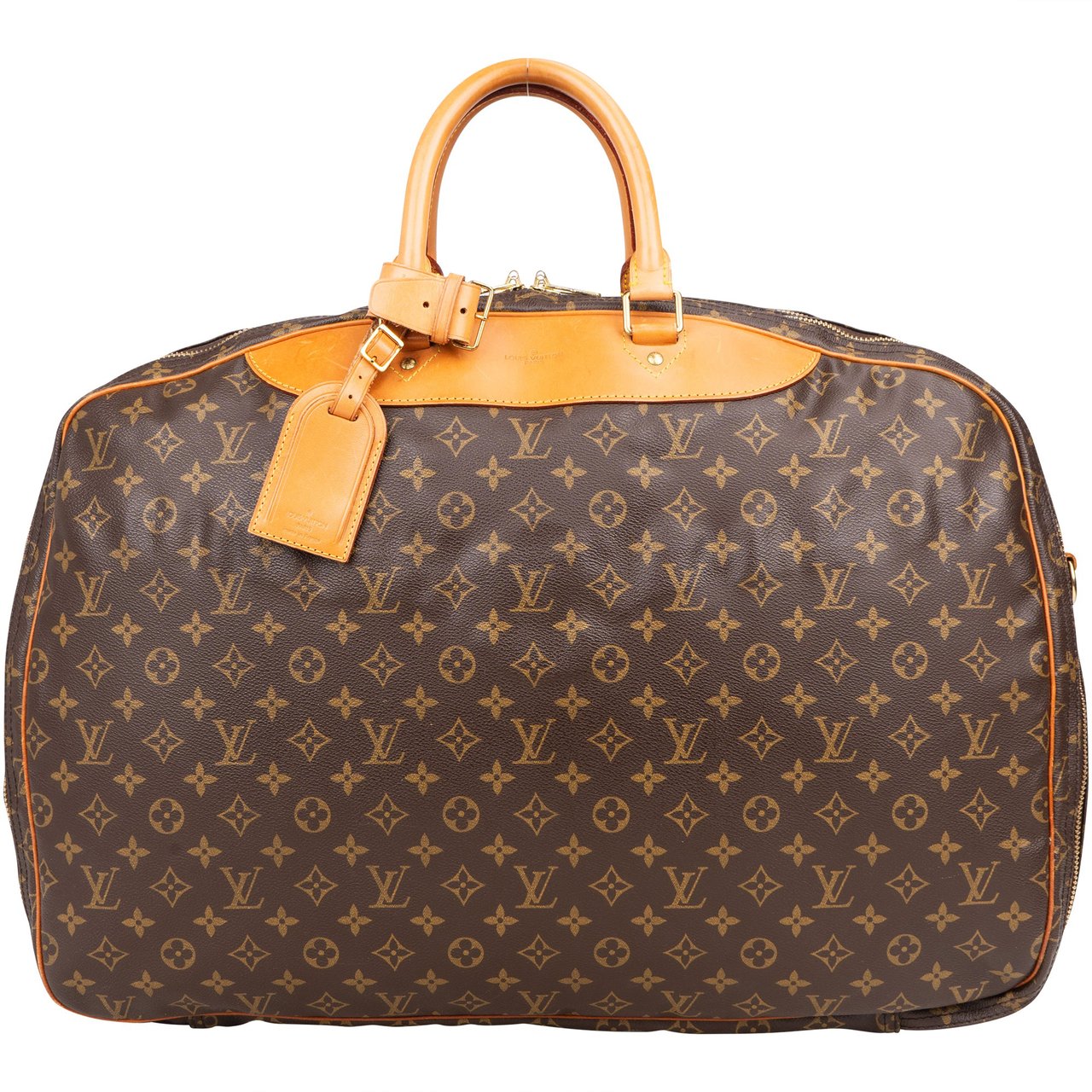 Louis Vuitton Louis Vuitton Canvas Monogram Alize Travel Bag Bruin